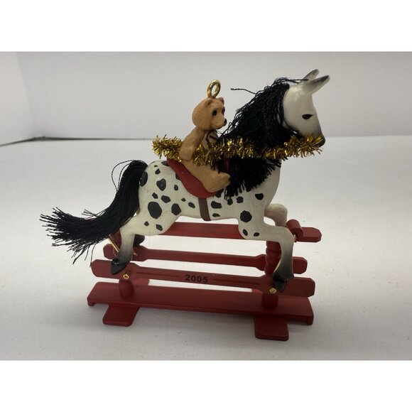 2 Hallmark Ornaments A Pony For Christmas #8 And #9 In Series 2005 2006 - Picture 6 of 11